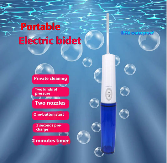 Upgraded Portable  Electric Handheld Travel Bidet, Contains Large Water Bottle, USB Charger, Handy Toilet Sprayer