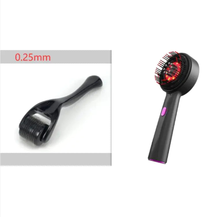 Electric Massage Comb Home Scalp Drain Comb Red Light Anti-slip Hair Care Multi-functional Massage Comb-zd
