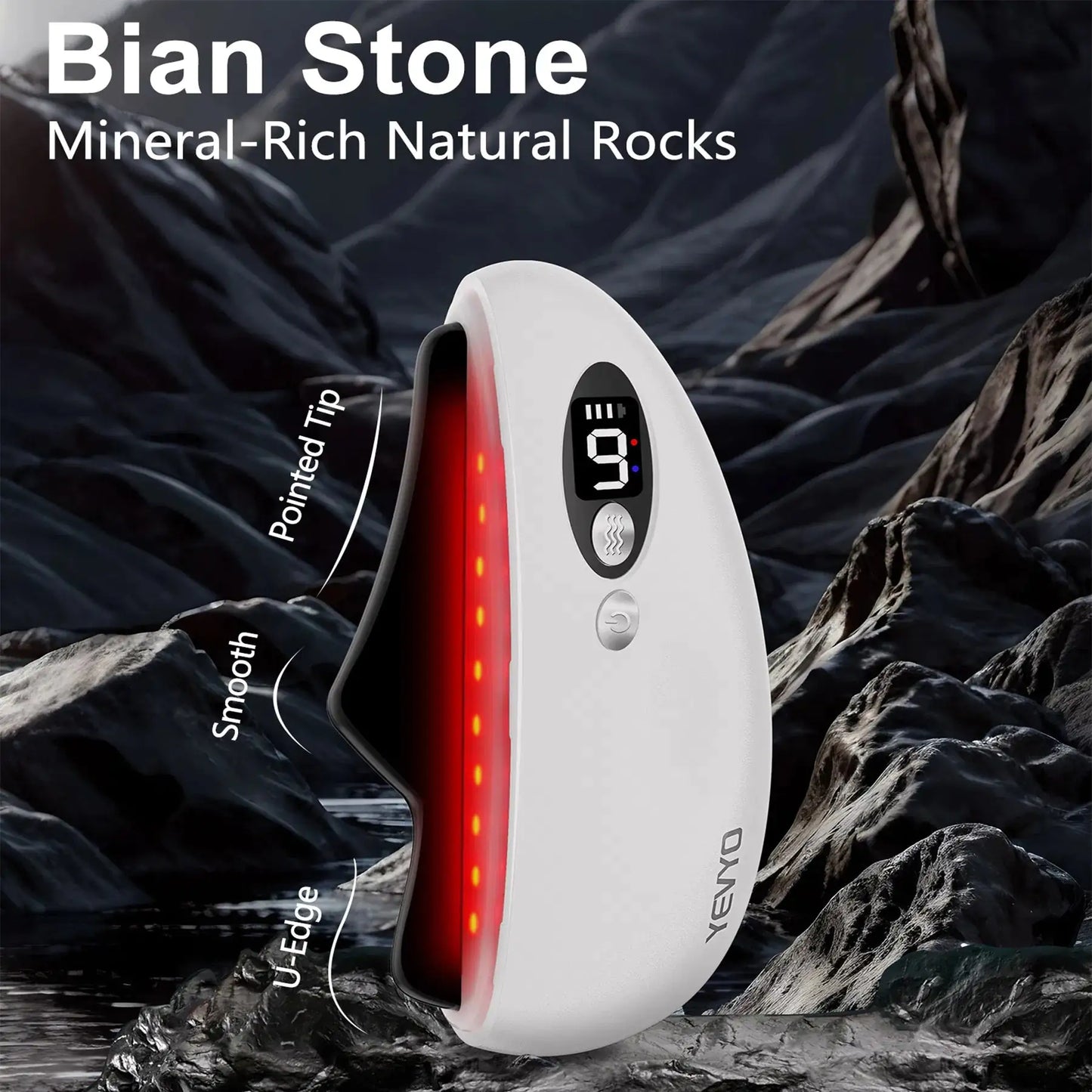 Electric Gua Sha Massager - Heated Vibrating Face & Body Sculpting Tool