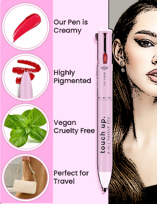 GlamPen 4-in-1 Makeup Pen with Four Colors (Single)