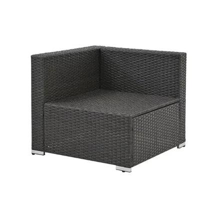 Patio Furniture PE Rattan And Tempered Glass Table