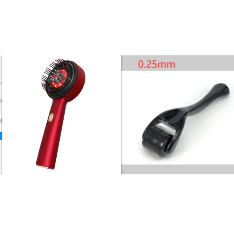Electric Massage Comb Home Scalp Drain Comb Red Light Anti-slip Hair Care Multi-functional Massage Comb-zd