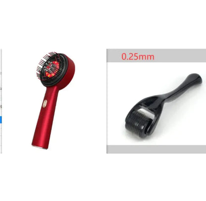 Electric Massage Comb Home Scalp Drain Comb Red Light Anti-slip Hair Care Multi-functional Massage Comb-zd