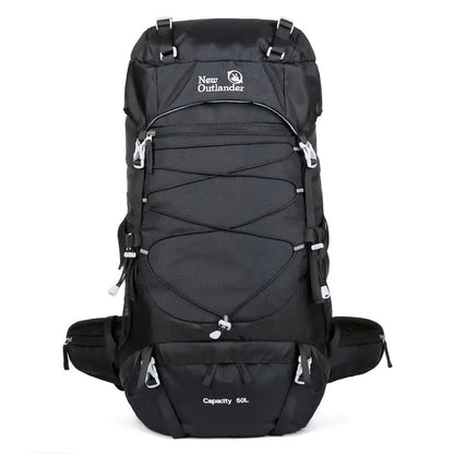 50L Outdoor Nylon Mountaineering Backpack for Hiking