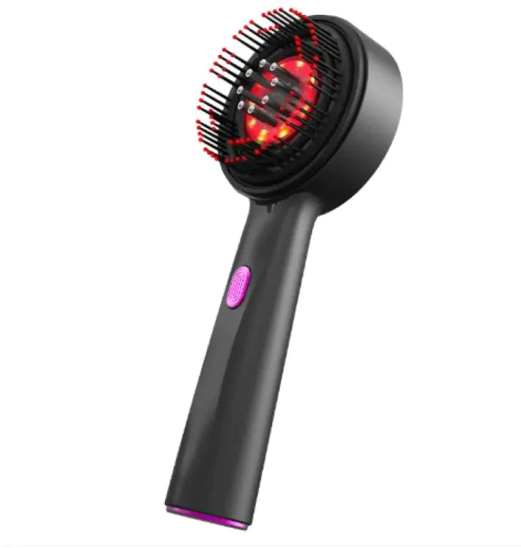 Electric Massage Comb Home Scalp Drain Comb Red Light Anti-slip Hair Care Multi-functional Massage Comb-zd