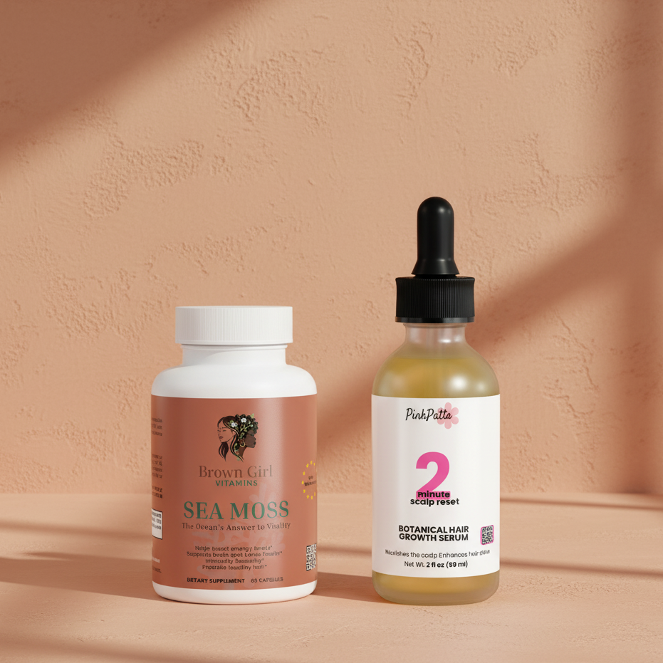 30-Day "Brown Girl Hair Reset" Starter | Prana Samudra Sea Moss + Hair Oil