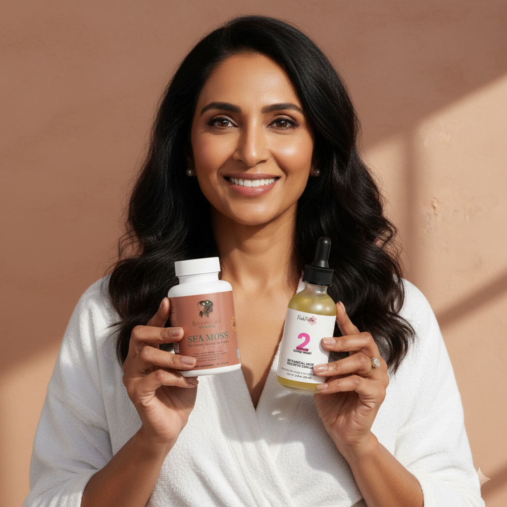 30-Day "Brown Girl Hair Reset" Starter | Prana Samudra Sea Moss + Hair Oil