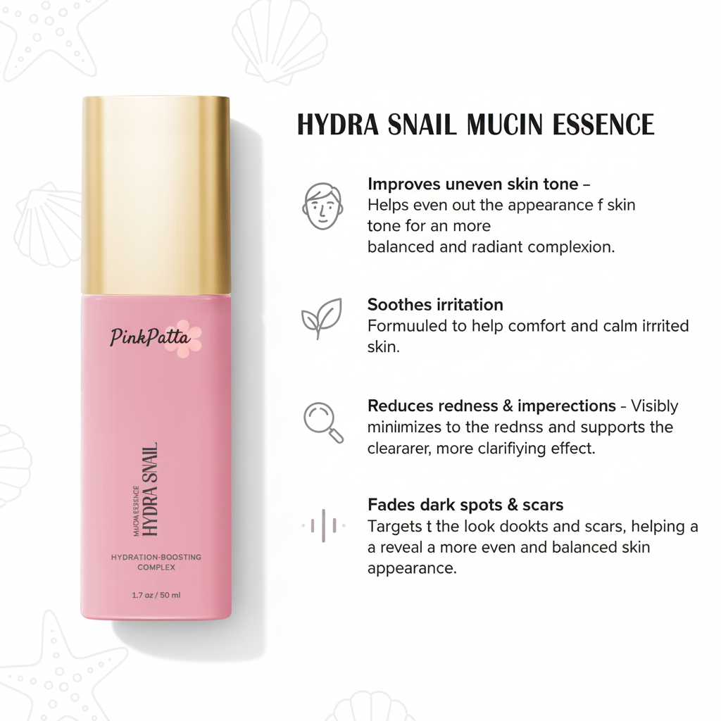 Hydra Snail Mucin Essence – Hydrating Firmness & Radiance Booster