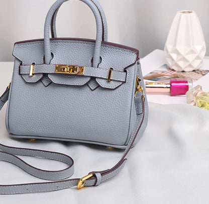 Mini Leather Handbag w/ Shoulder Strap