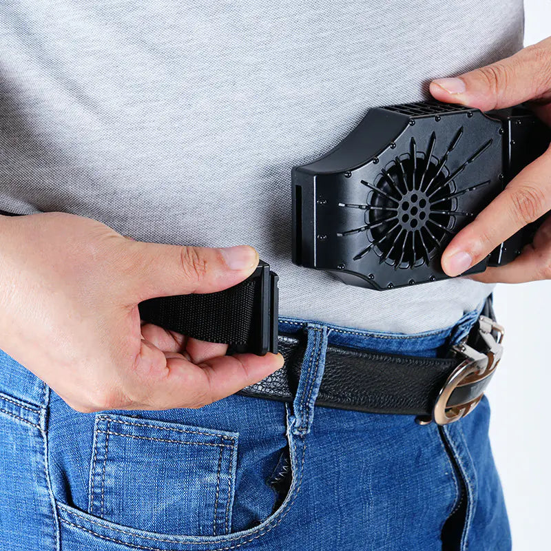 Portable High-Power Waist Fan for Outdoor and Indoor Use