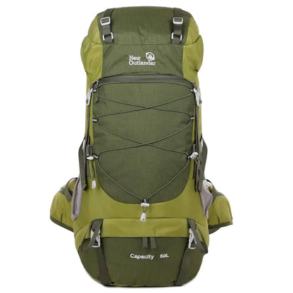 50L Outdoor Nylon Mountaineering Backpack for Hiking
