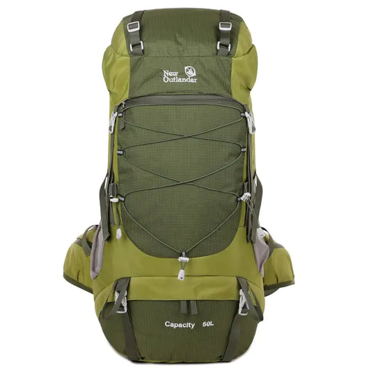 50L Outdoor Nylon Mountaineering Backpack for Hiking