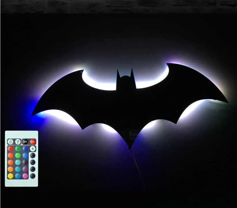 Batman Mirror Table Lamp with LED Wall Light