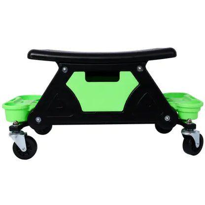 Mechanical Bench 300 Lb Capacity Garage Stool Gift, Heavy Duty Rolling Mechanical Seat With Three Slide-Out Tool Trays And Drawers, Auto Repair, Car Detailing