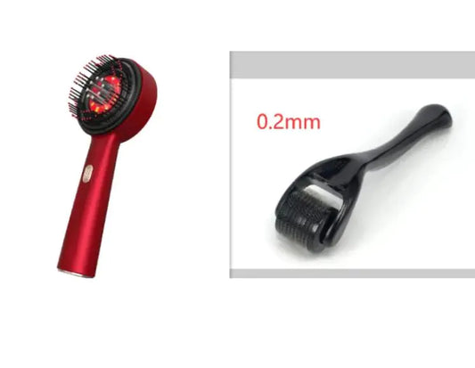 Electric Massage Comb Home Scalp Drain Comb Red Light Anti-slip Hair Care Multi-functional Massage Comb-zd