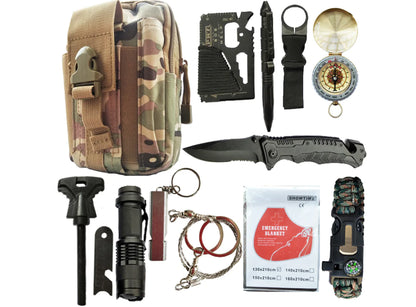 Survival Tools and First Aid Kit for Outdoor Use