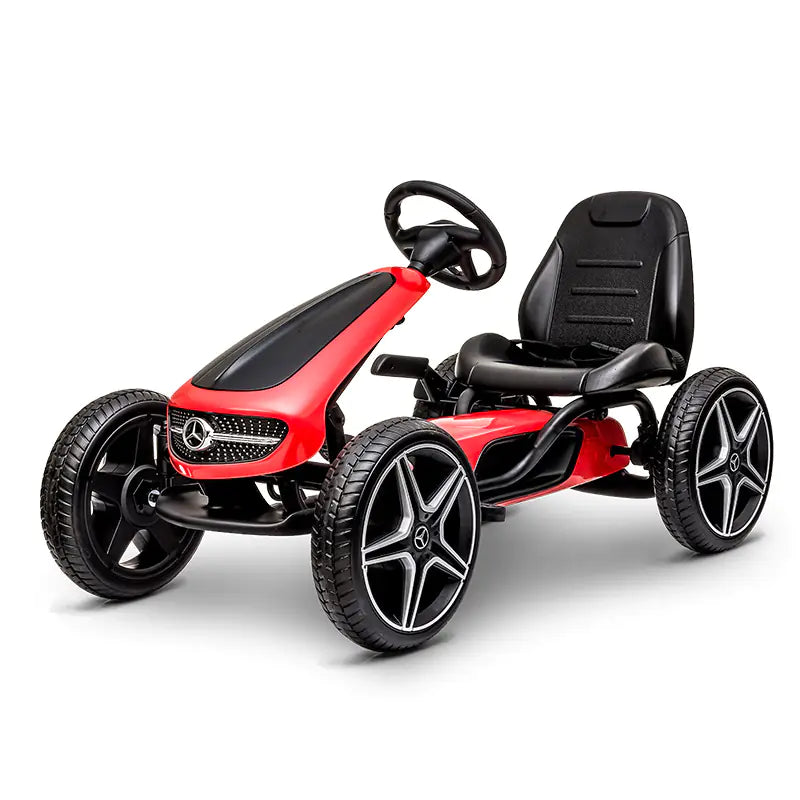 Mercedes Benz Go Kart Kids Ride-On Racer Cars 4 Wheel Pedal Powered Bicycle Kart