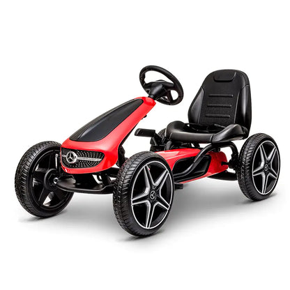 Mercedes Benz Go Kart Kids Ride-On Racer Cars 4 Wheel Pedal Powered Bicycle Kart