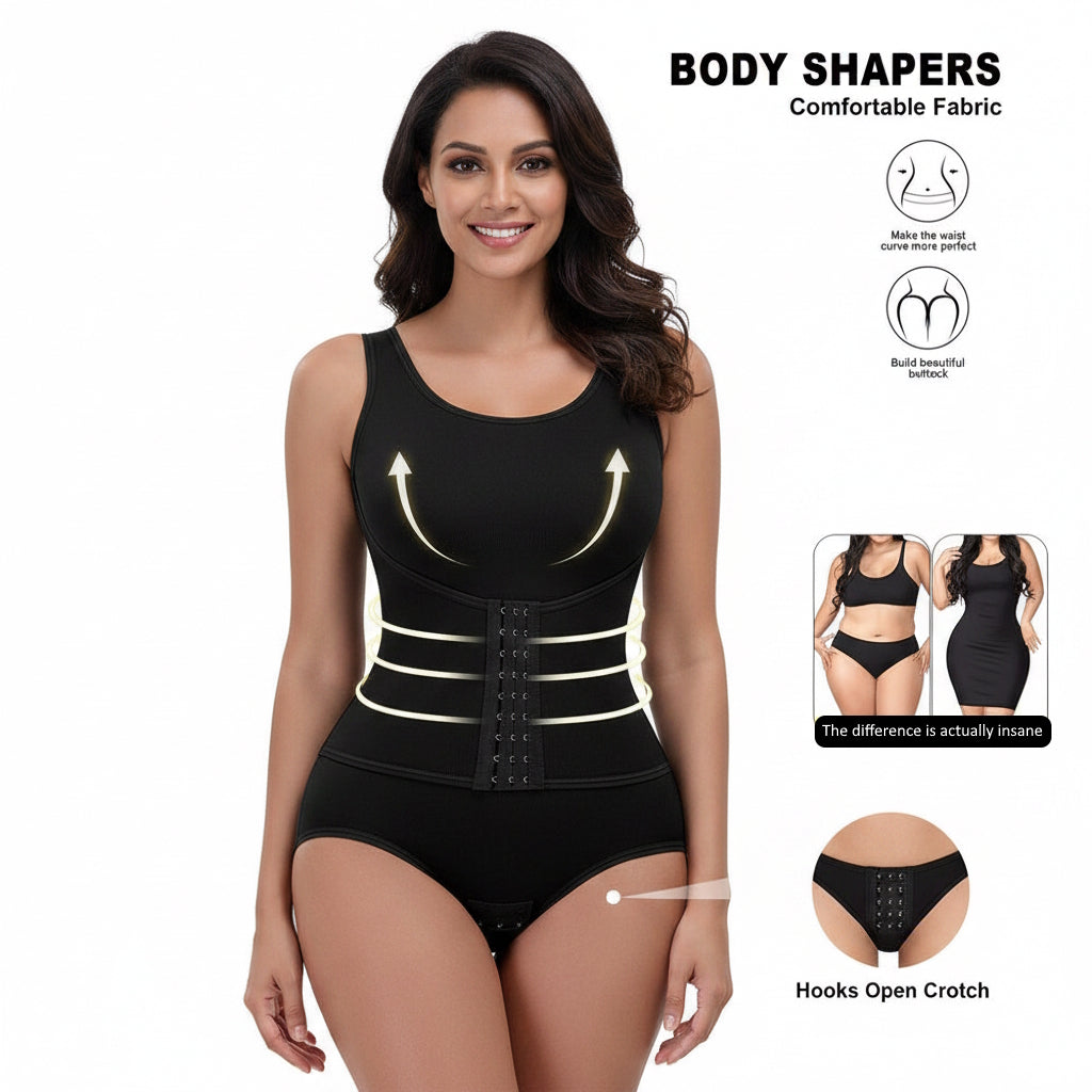 Seamless Shaping Shapewear Body Shaper Tummy Control Bodysuit Women Faja Slimming Waist Trainer Belt Compression Strap