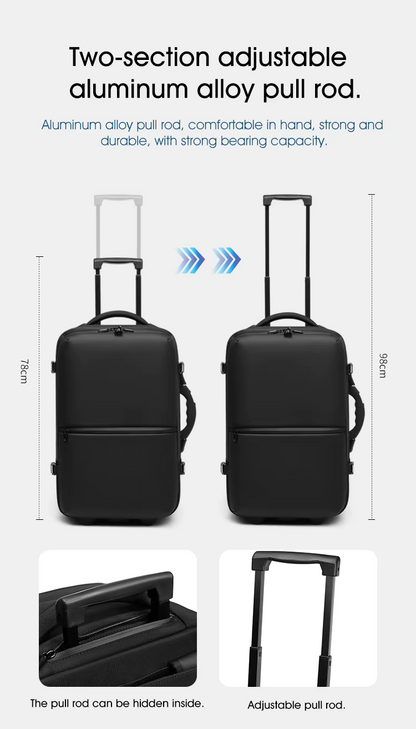 Travel Trolley Vacuum Compression Wheeled Suitcase