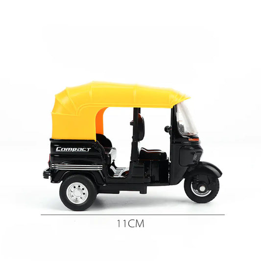 Alloy Car Model - Realistic Motorcycle and Rickshaw