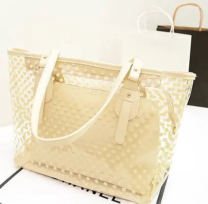 Polka Dot Jelly Bag, Candy Color Beach Tote