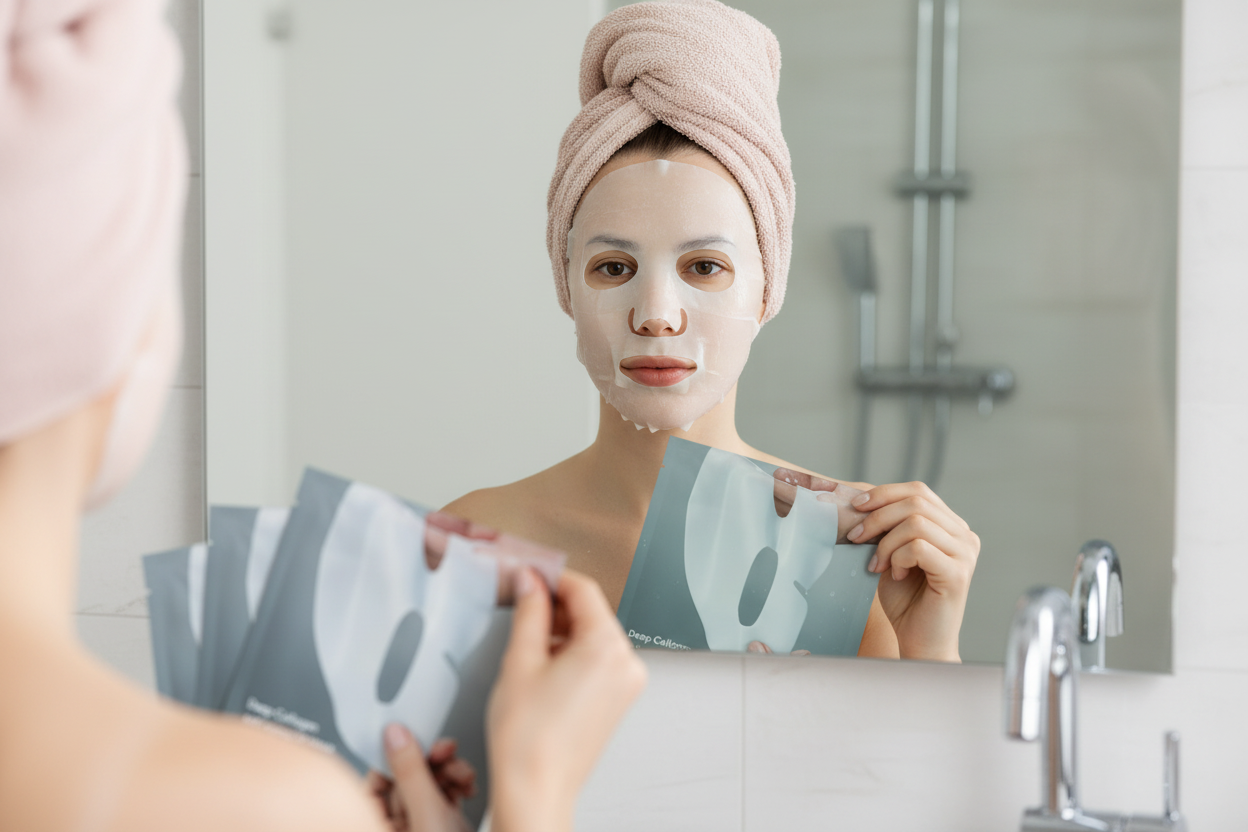 Rejuvenating Collagen Power Boosting Overnight Mask (4ea) | The Hydrating Glowing Facial Mask for Firm, Radiant Skin | Korean Skincare Essential (4 pcs/1 Box)