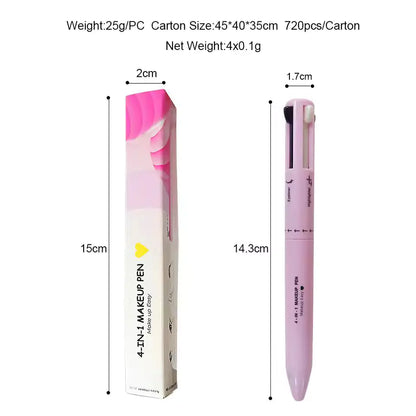 GlamPen 4-in-1 Makeup Pen with Four Colors (Single)
