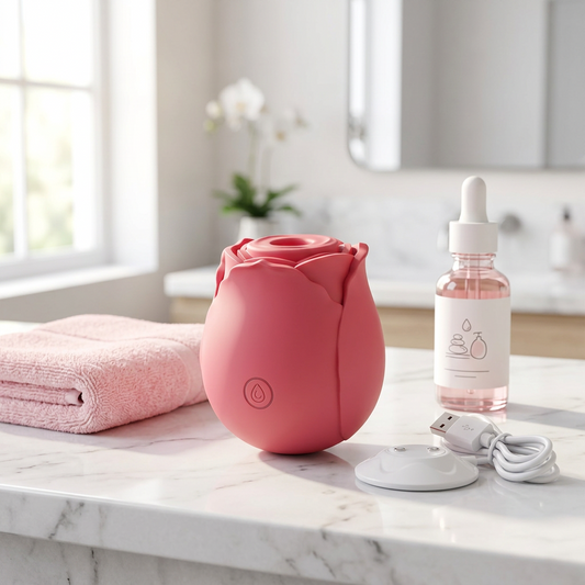 The Little Rose Sonic Relaxation Tool | Portable Mini Body Tool for Daily Self-Care
