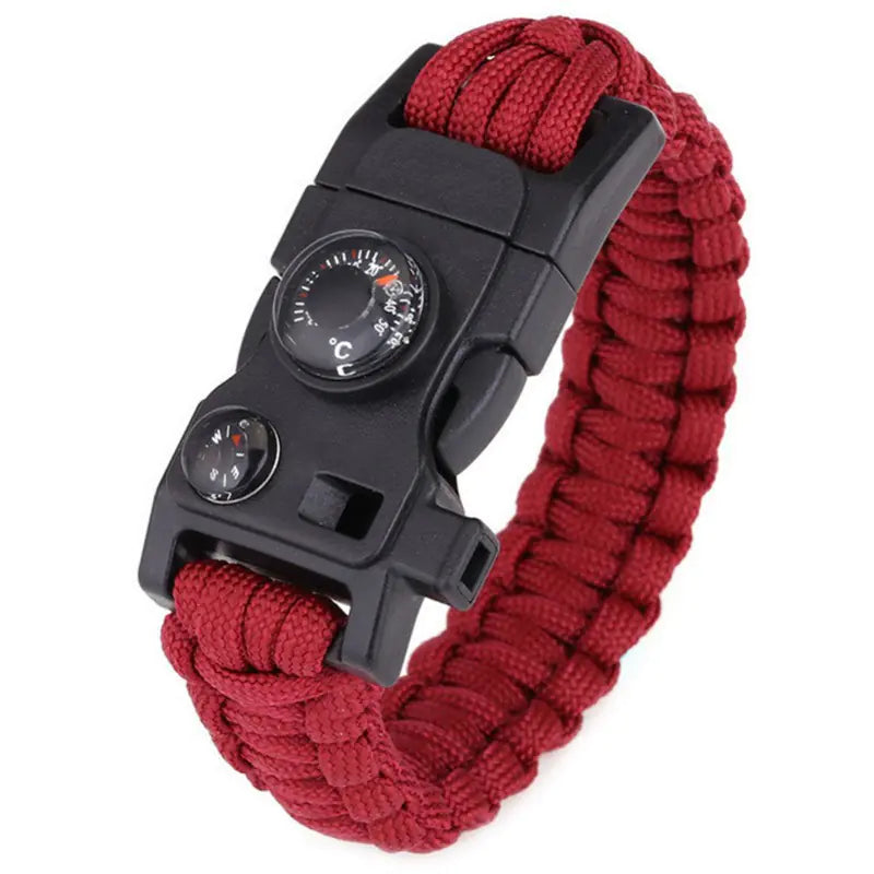 Outdoor Paracord Survival Bracelet with Parachute Cord