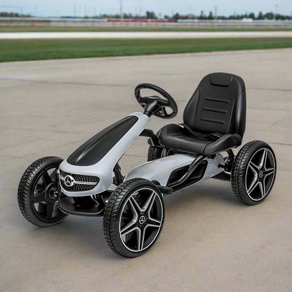 Mercedes Benz Go Kart Kids Ride-On Racer Cars 4 Wheel Pedal Powered Bicycle Kart