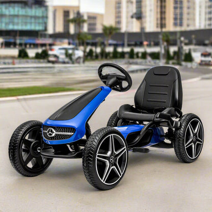 Mercedes Benz Go Kart Kids Ride-On Racer Cars 4 Wheel Pedal Powered Bicycle Kart