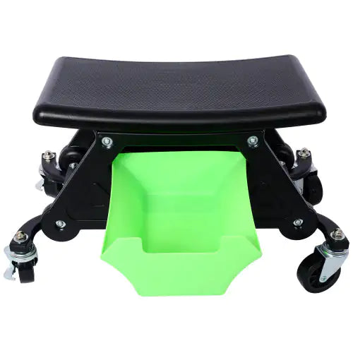 Mechanical Bench 300 Lb Capacity Garage Stool Gift, Heavy Duty Rolling Mechanical Seat With Three Slide-Out Tool Trays And Drawers, Auto Repair, Car Detailing