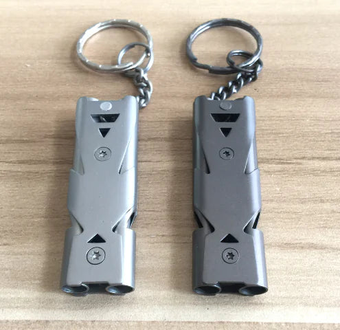 High Decibel Stainless Steel Survival Whistle