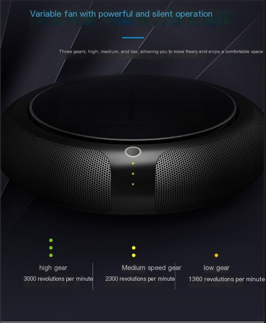 Car solar air purifier