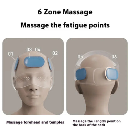 Head And Eye Integrated Massage Instrument Airbag Package Sleep Aid Home- zd